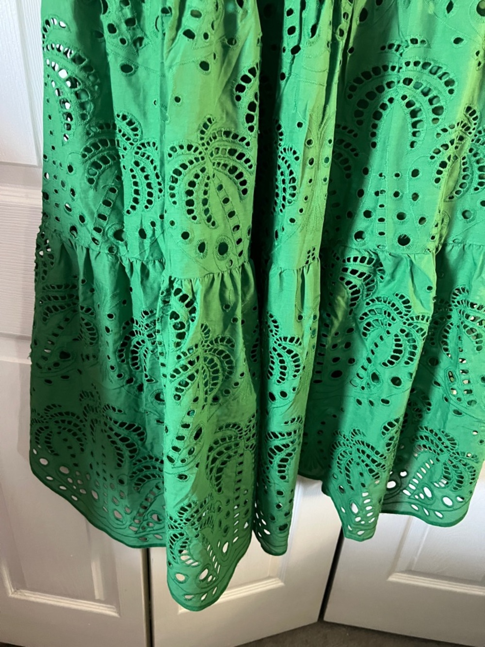 Calypso St. Barth Emerald Green Smocked Dress - Picture 10 of 13